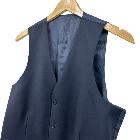 Alfani Men's Solid Suit Vest, Navy, 40 Slim - Picture 3 of 5